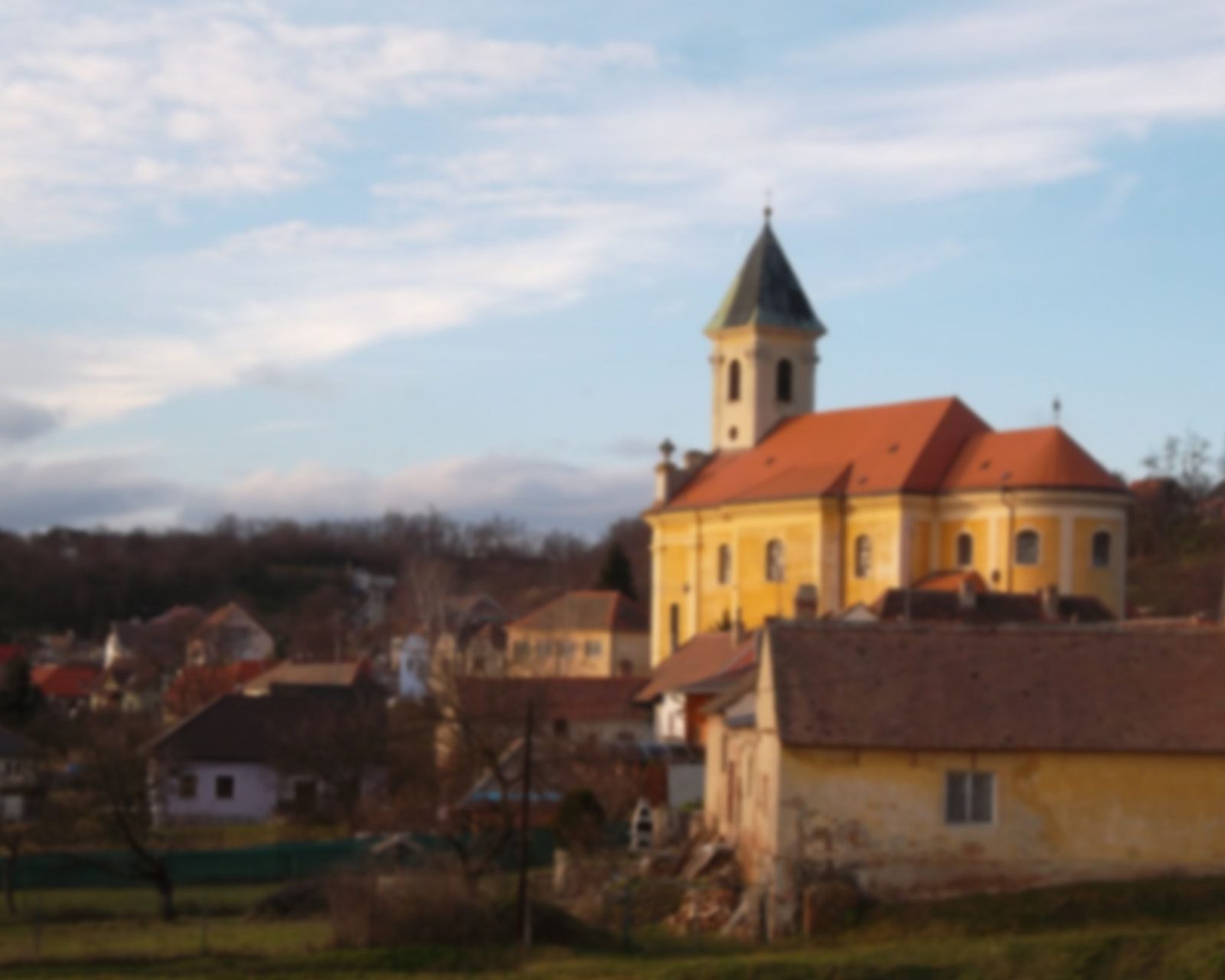 Obec Dyje s kostelem